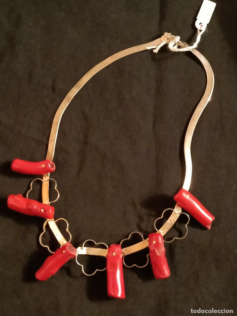 Joyeria: GARGANTILLA PLATA Y CORAL ROJO - Foto 4