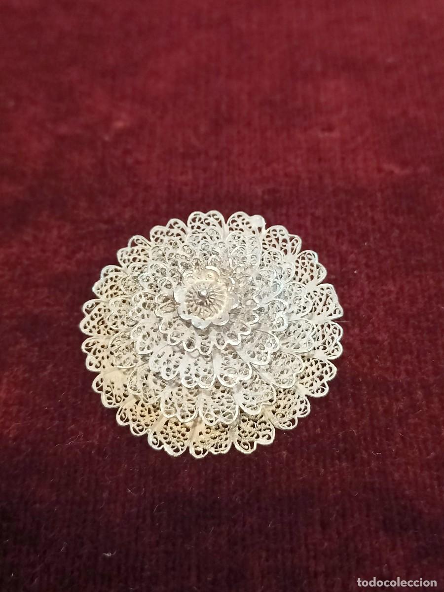 Joyeria: Broche antiguo en filigrana de plata. REF-2089 - Foto 1