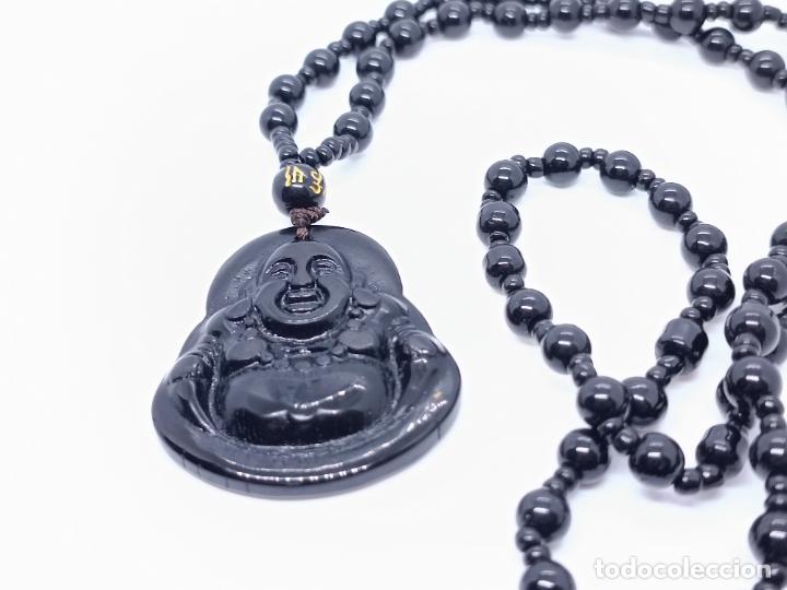 Joyeria: Bonito collar tallado con buda tallado con cuencas entrelazadas - Foto 3
