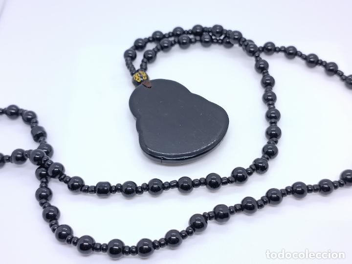 Joyeria: Bonito collar tallado con buda tallado con cuencas entrelazadas - Foto 6