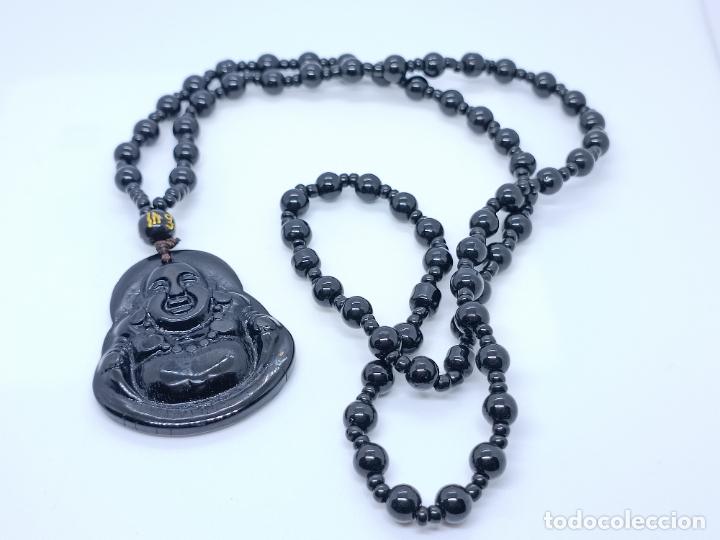 Joyeria: Bonito collar tallado con buda tallado con cuencas entrelazadas - Foto 1