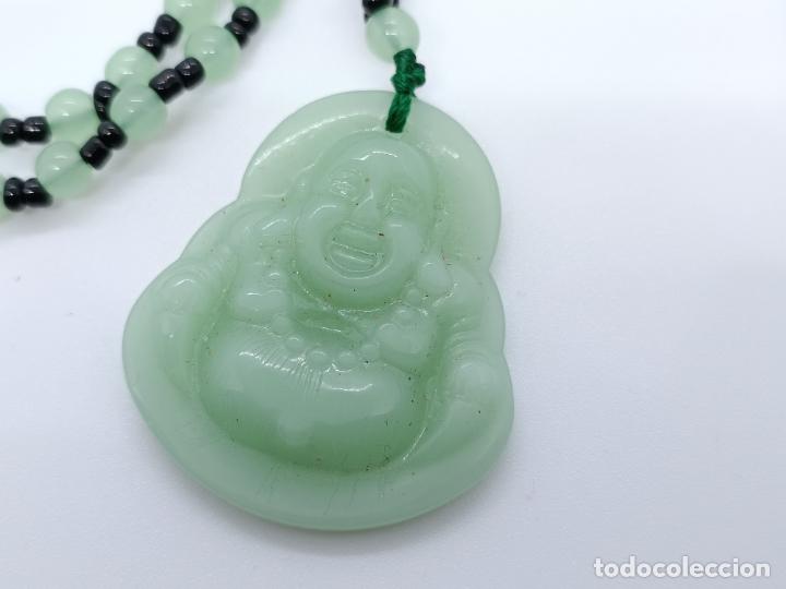 Joyeria: Bonito collar tallado con buda tallado con cuencas entrelazadas - Foto 4