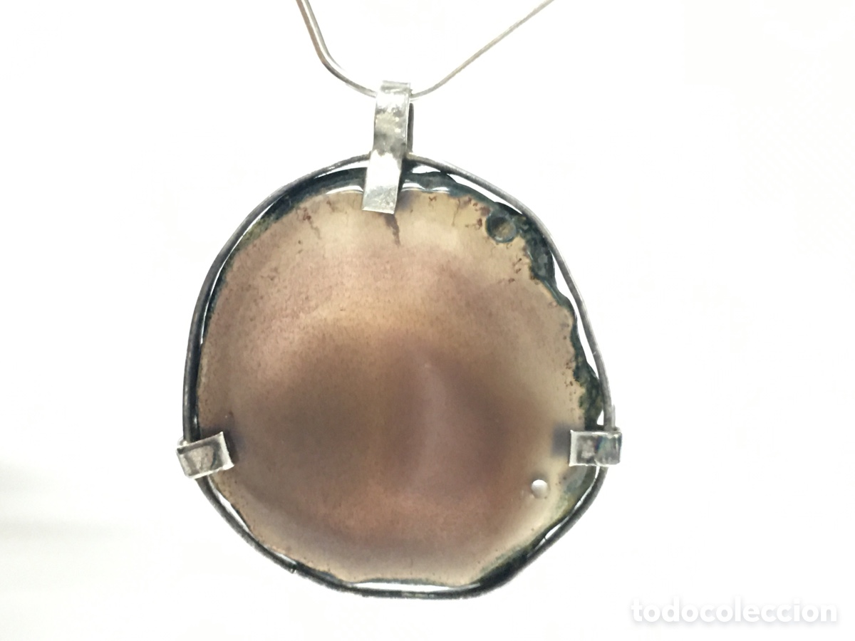 Joyeria: Colgante de plata y &aacute;gata marron/C51 - Foto 4
