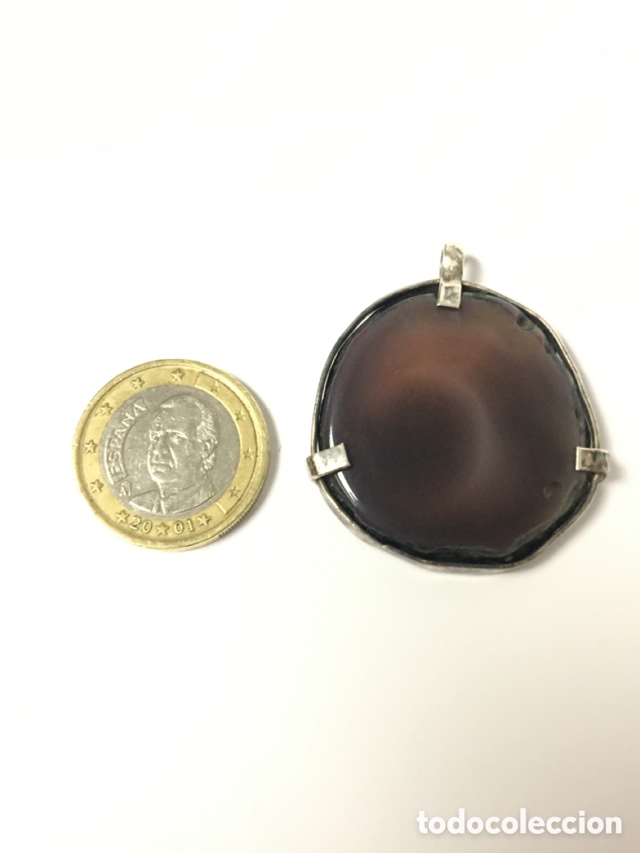 Joyeria: Colgante de plata y &aacute;gata marron/C51 - Foto 5