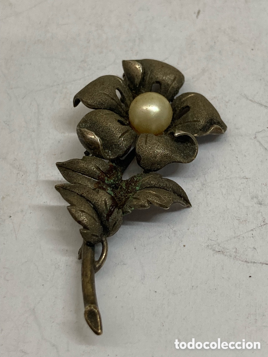 Joyeria: Broche de plata y perla B15 - Foto 1