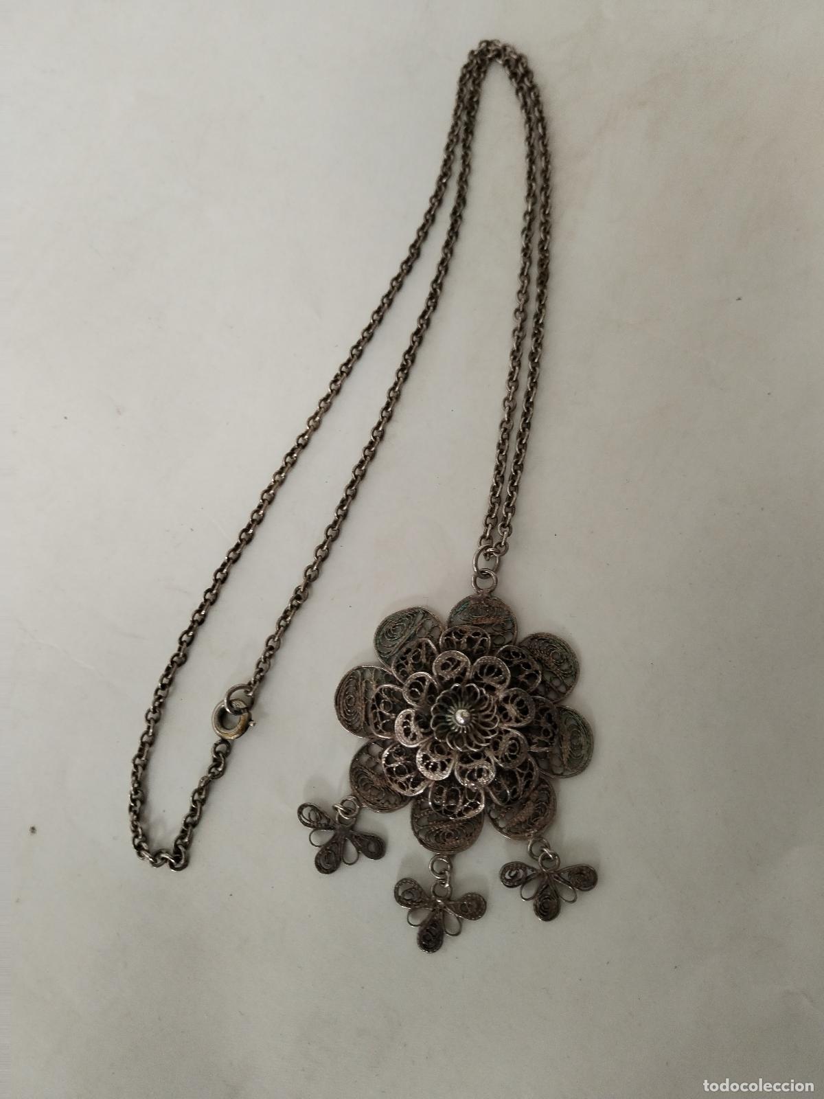 Joyeria: collar colgante en filigrana de plata - Foto 4