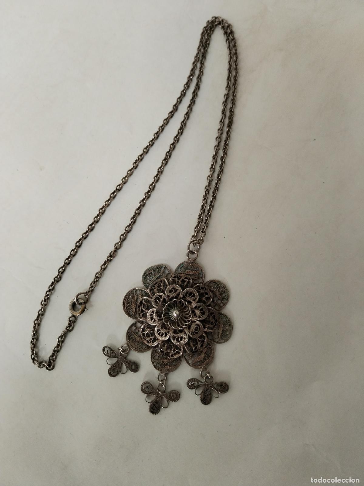 Joyeria: collar colgante en filigrana de plata - Foto 1