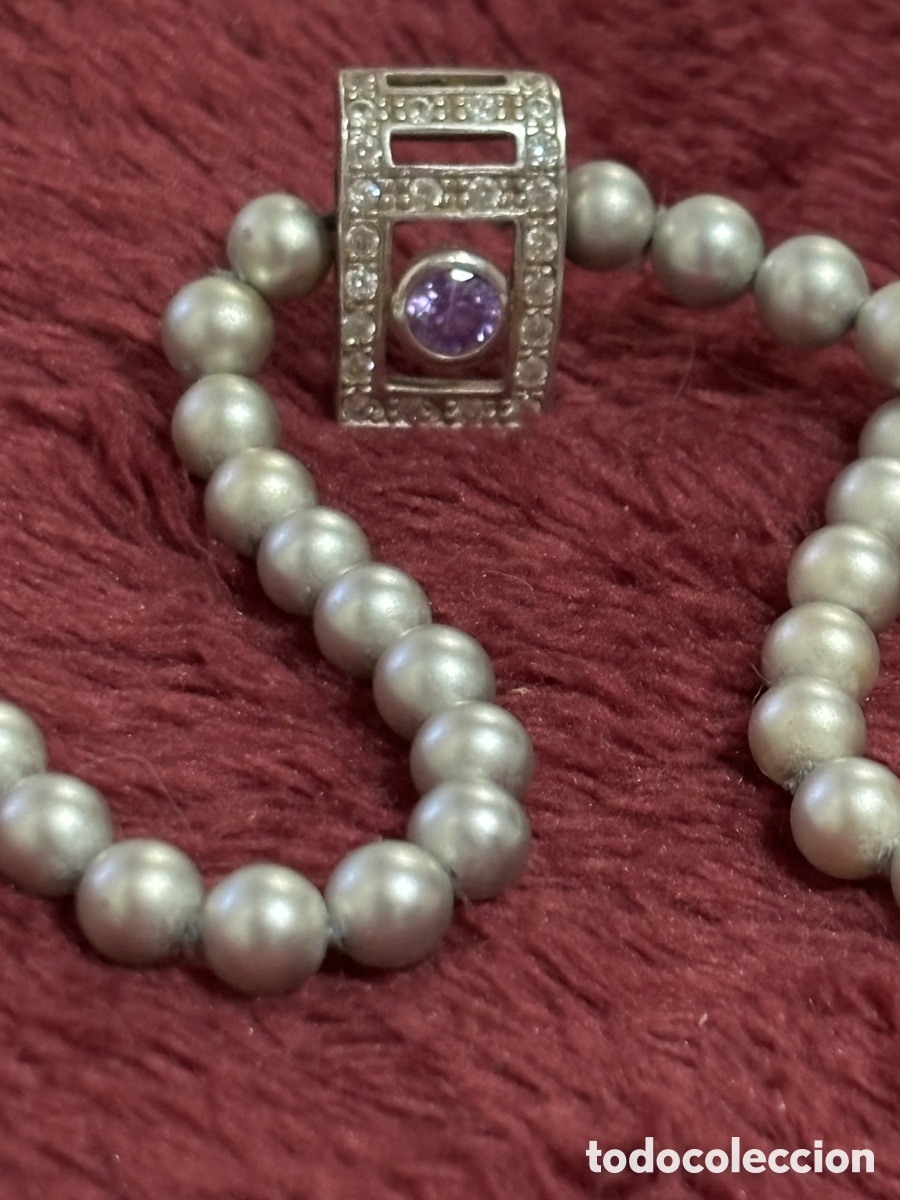 Joyeria: Collar perlas colgante central de plata - Foto 1