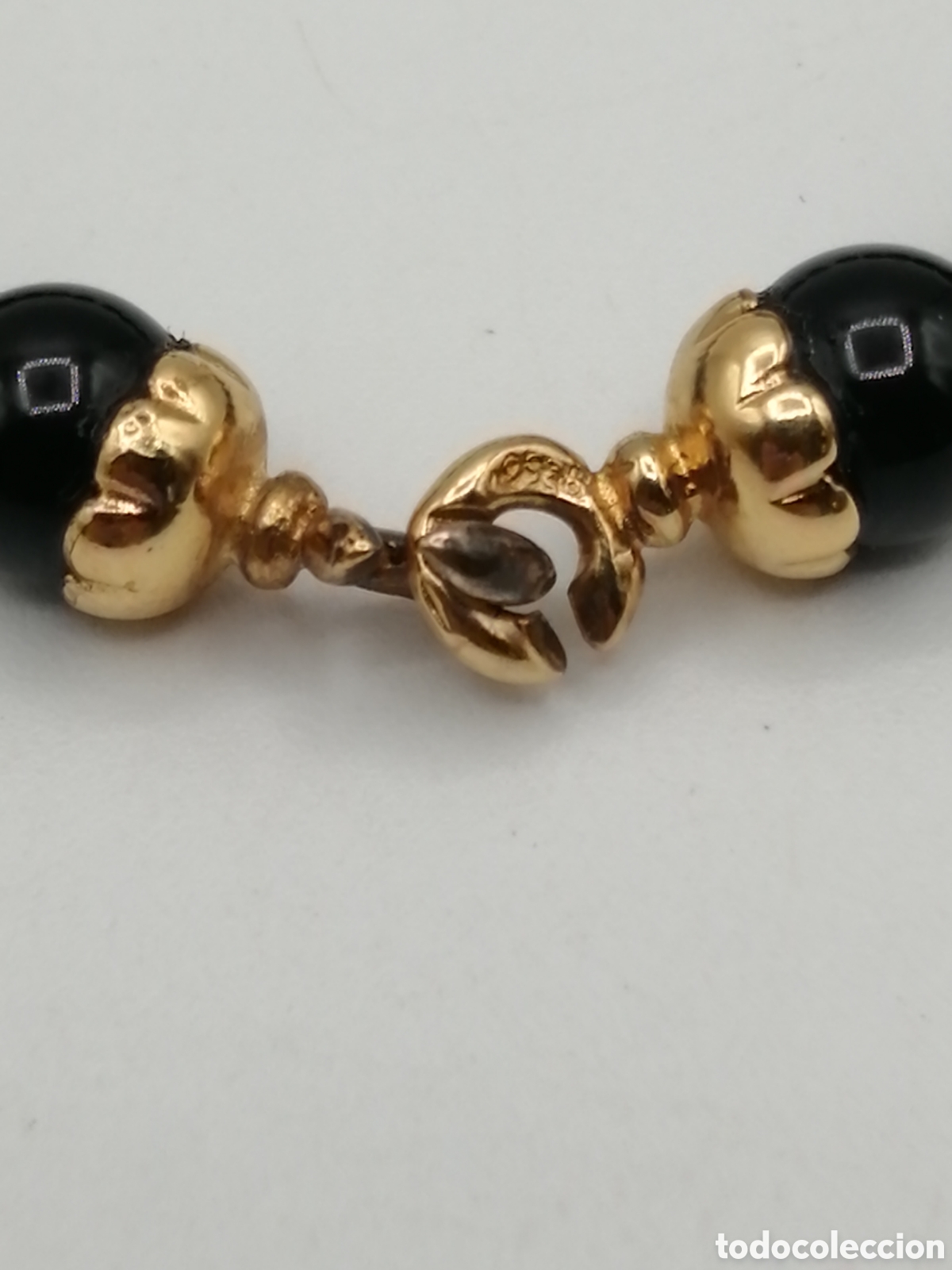 Joyeria: Pulsera onix negro y plata dorada 925mls - Foto 2