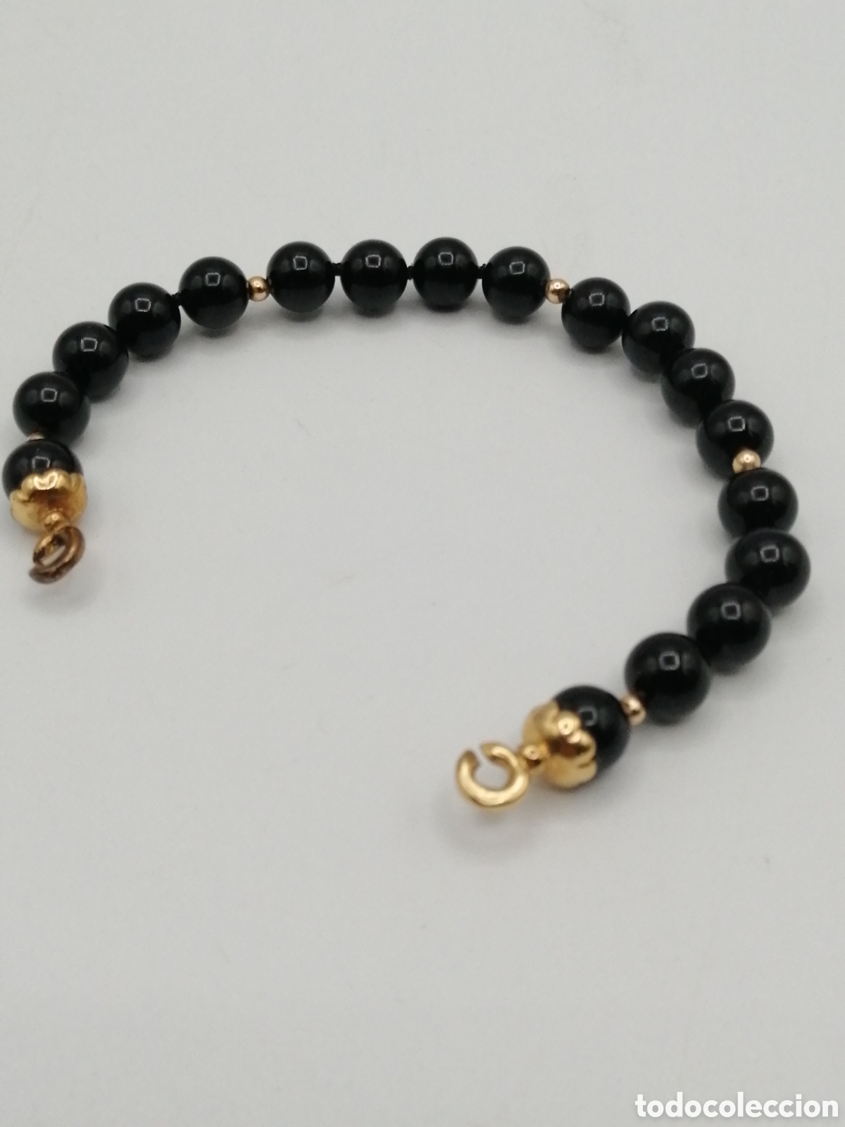 Joyeria: Pulsera onix negro y plata dorada 925mls - Foto 4
