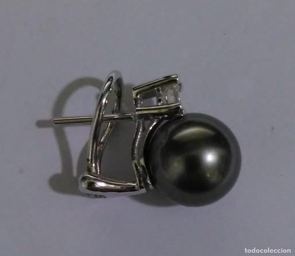 Joyeria: pendientes perla de tahiti y diamante - Foto 2