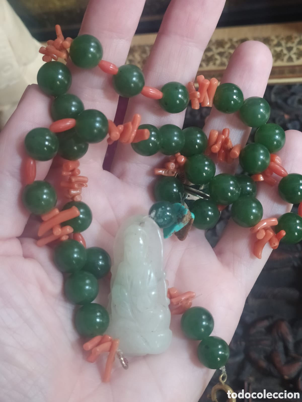 Joyeria: Collar jade y coral - Foto 1