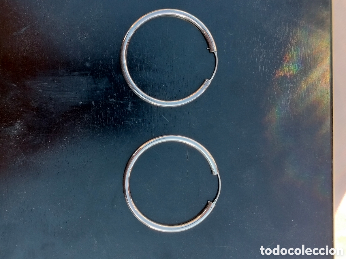 Joyeria: Pendientes aros de plata - Foto 1