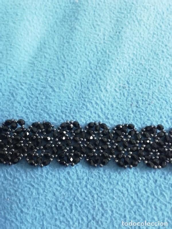 Joyeria: Pulsera de abalorios negros hecha a mano - Foto 2