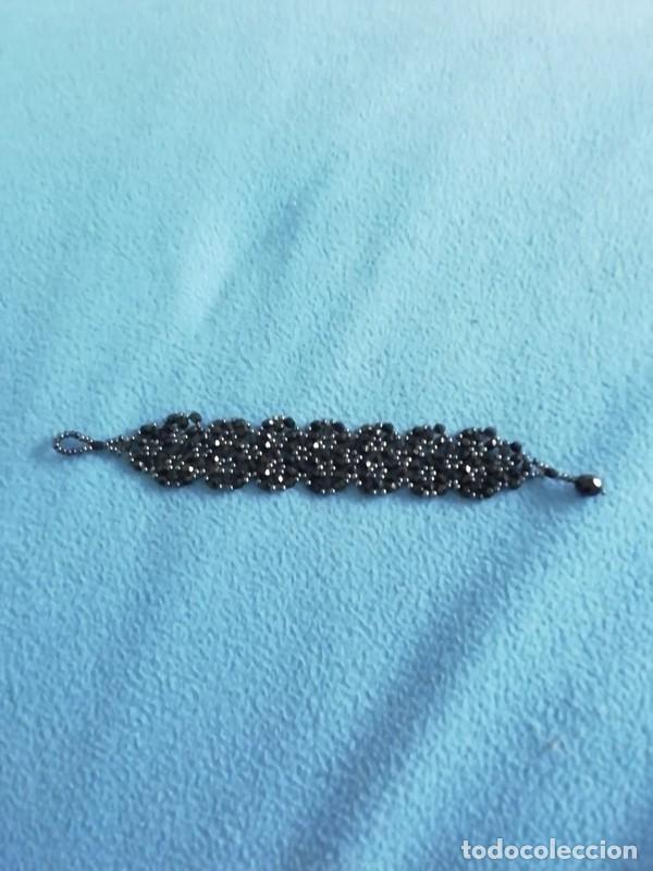 Joyeria: Pulsera de abalorios negros hecha a mano - Foto 3
