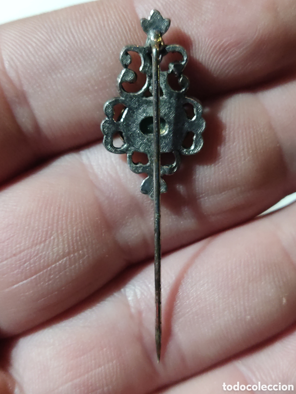 Joyeria: Alfiler plata con piedra verde - Foto 3