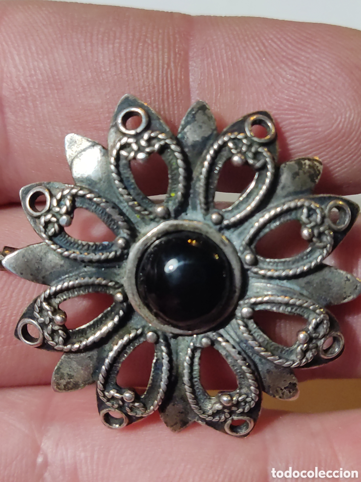 Joyeria: Broche plata con piedra negra - Foto 4