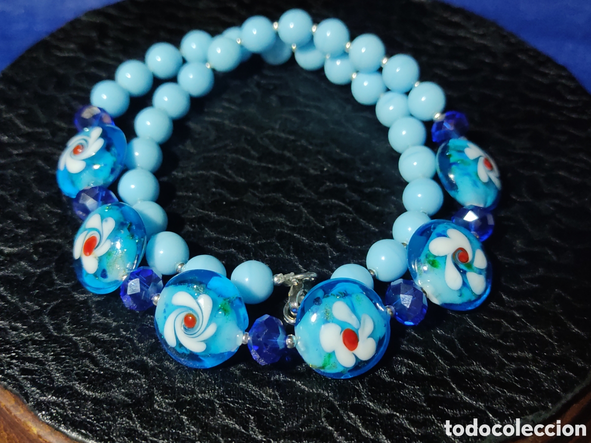 Joyeria: Collar de cristal de Murano.Vintage. - Foto 4