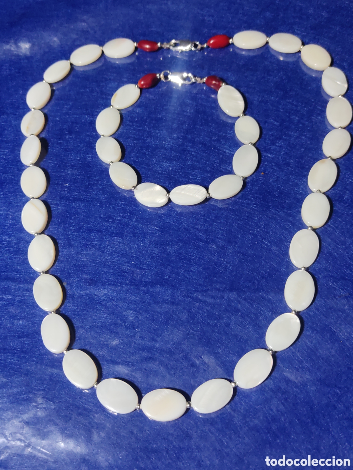Joyeria: Juego de collar y pulsera de n&aacute;car. - Foto 3