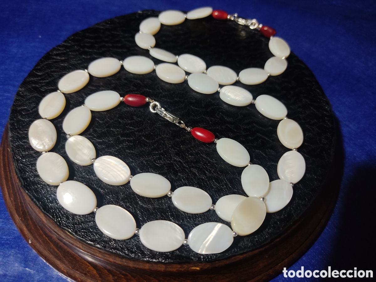 Joyeria: Juego de collar y pulsera de n&aacute;car. - Foto 5