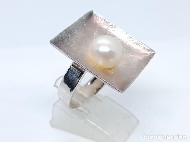 Joyeria: Sofisticado anillo antiguo en plata de ley contrastada de elegante dise&ntilde;o - Foto 4
