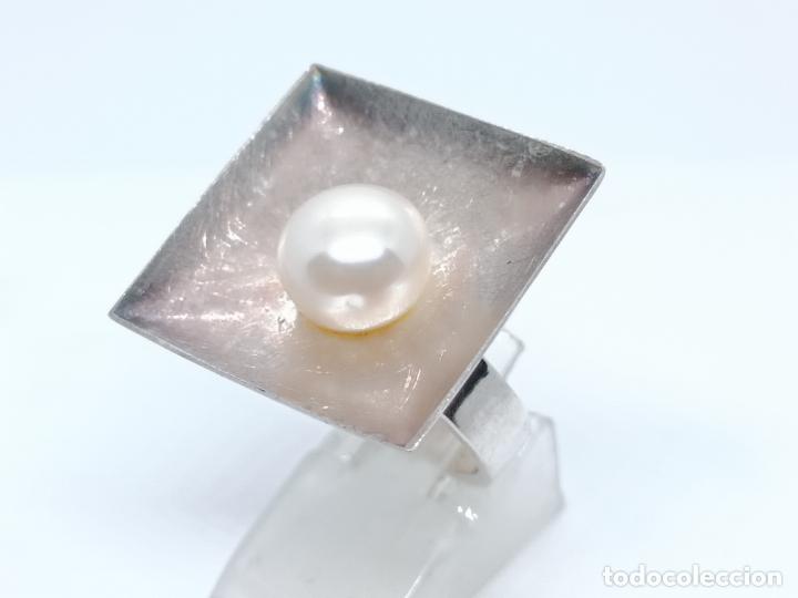 Joyeria: Sofisticado anillo antiguo en plata de ley contrastada de elegante dise&ntilde;o - Foto 1