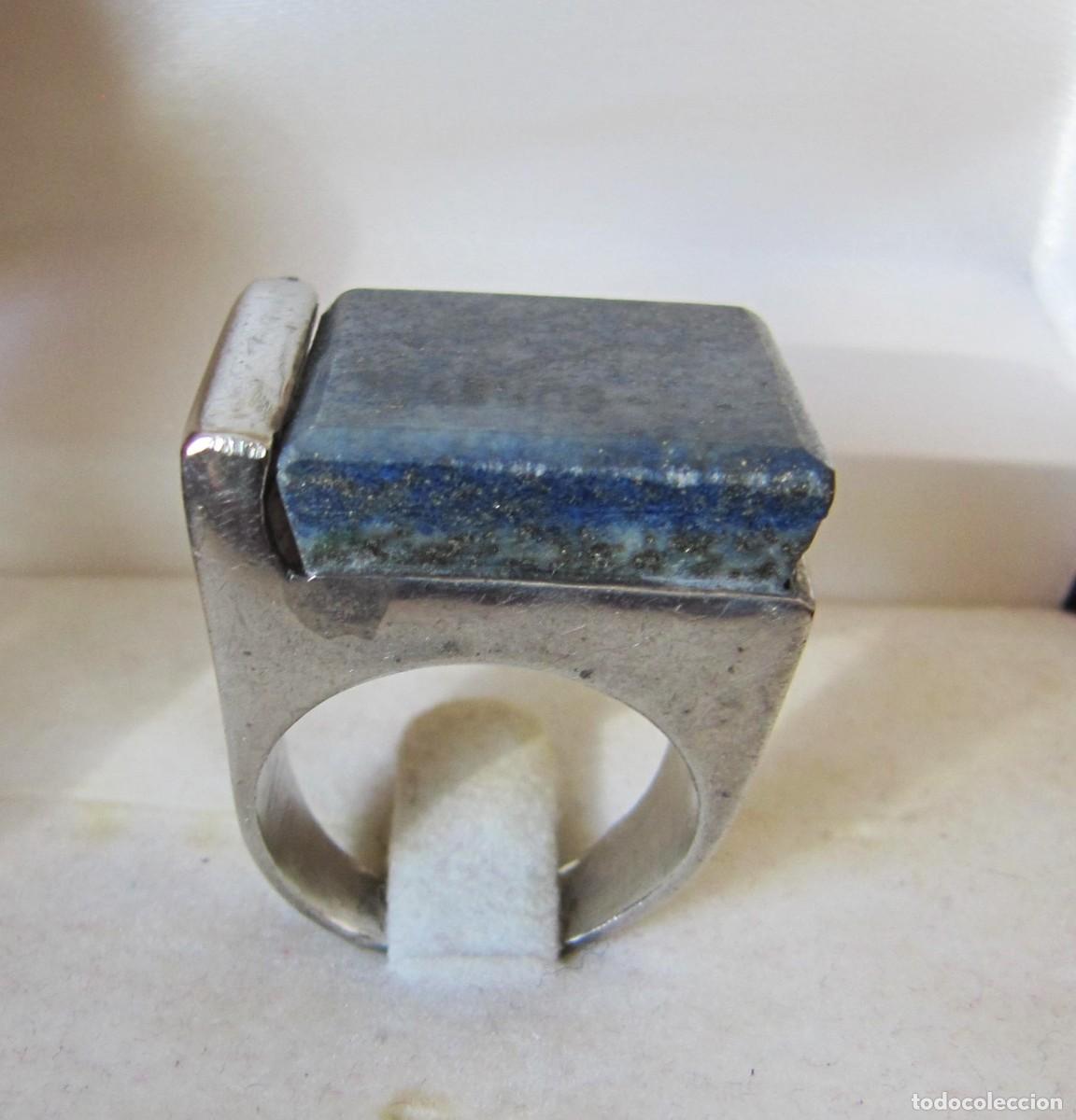 Joyeria: anillo plata con lapisl&aacute;zuli dise&ntilde;o - Foto 1
