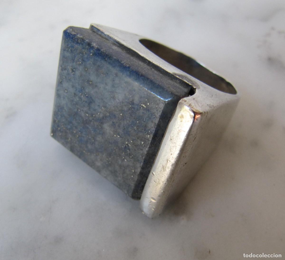 Joyeria: anillo plata con lapisl&aacute;zuli dise&ntilde;o - Foto 3