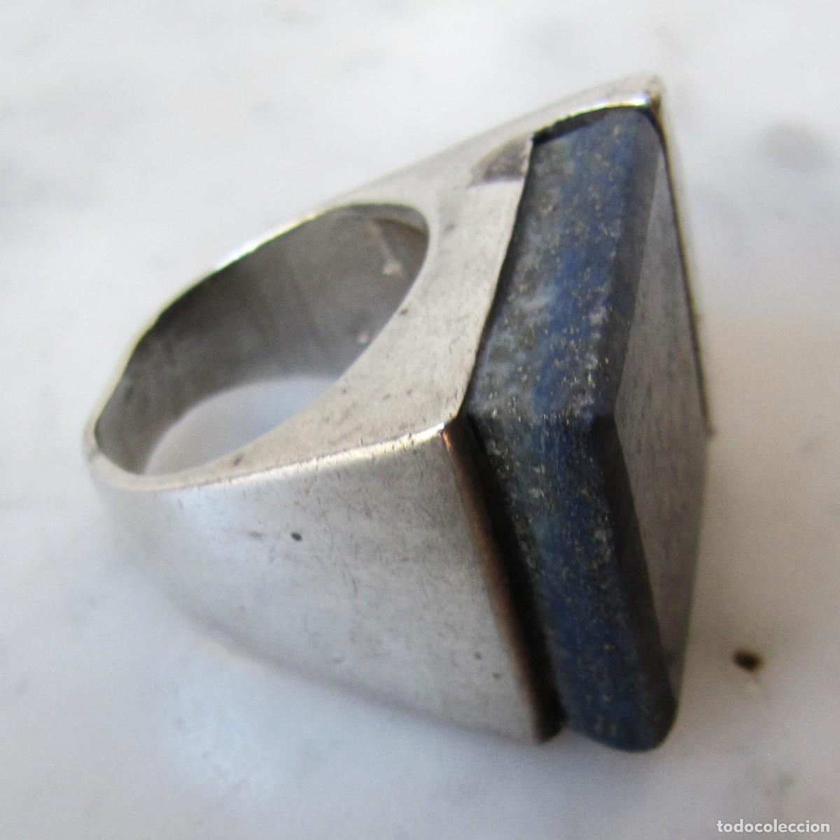 Joyeria: anillo plata con lapisl&aacute;zuli dise&ntilde;o - Foto 4