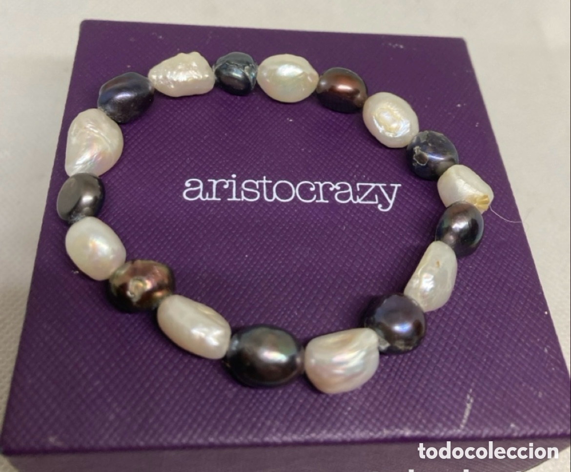 Joyeria: PULSERA PERLAS DE R&Iacute;O NATURALES A ESTRENAR - Foto 1