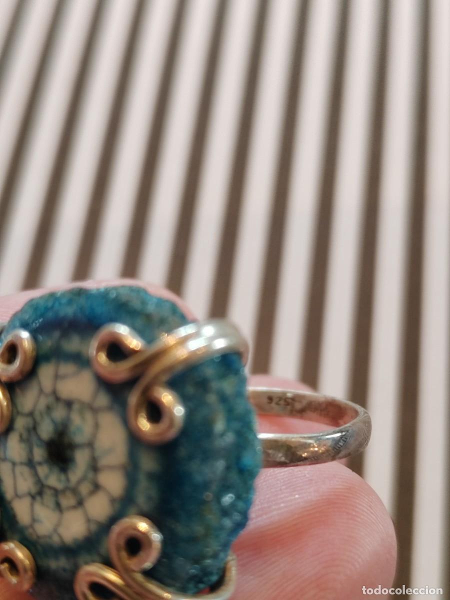 Joyeria: Anillo Plata de Ley con Drusa de &Aacute;gata - Foto 5