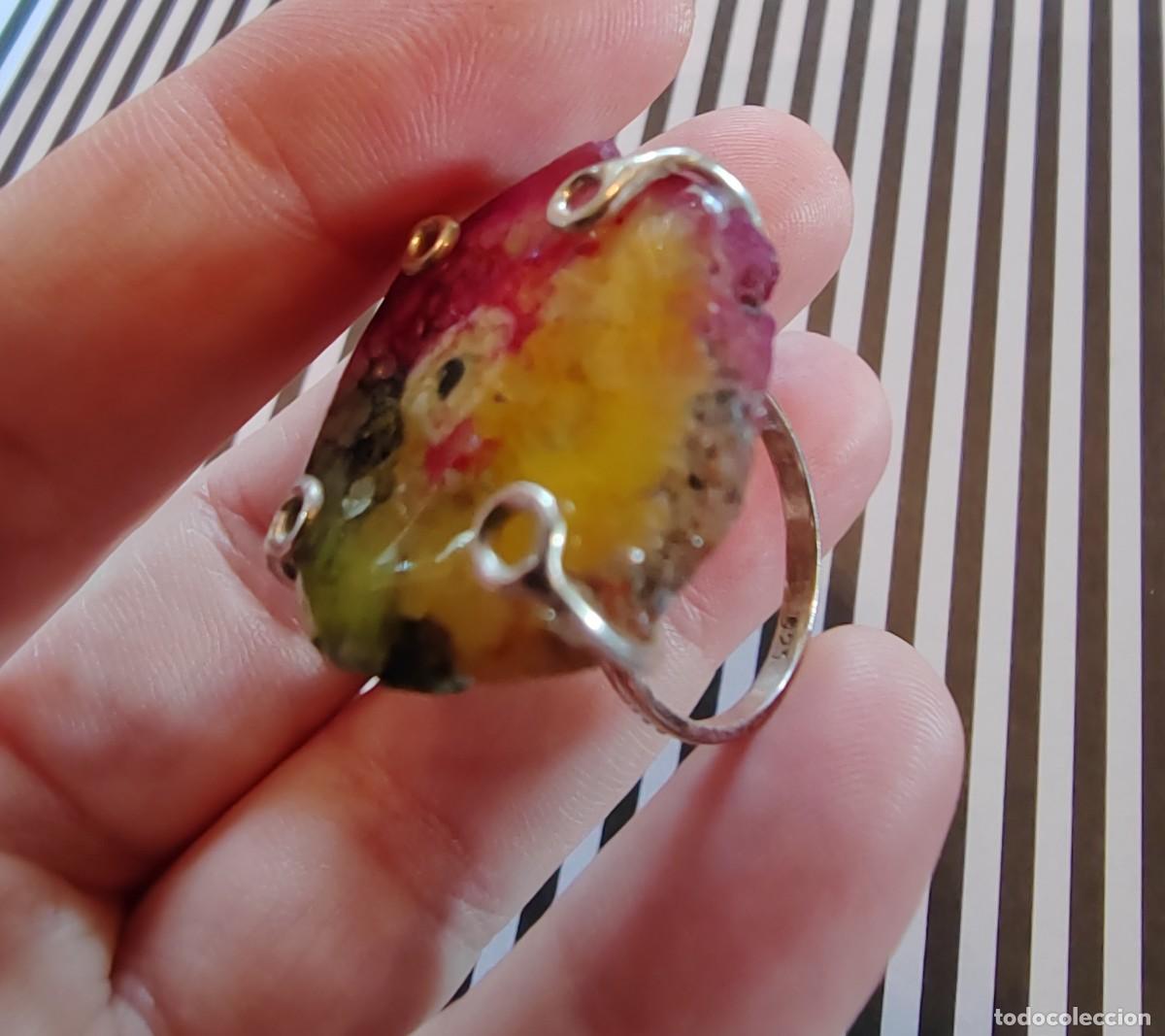 Joyeria: Anillo Plata de Ley con Drusa - Foto 3
