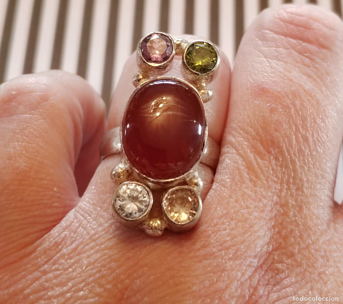 Joyeria: Anillo Plata de Ley con Cornalina - Foto 1