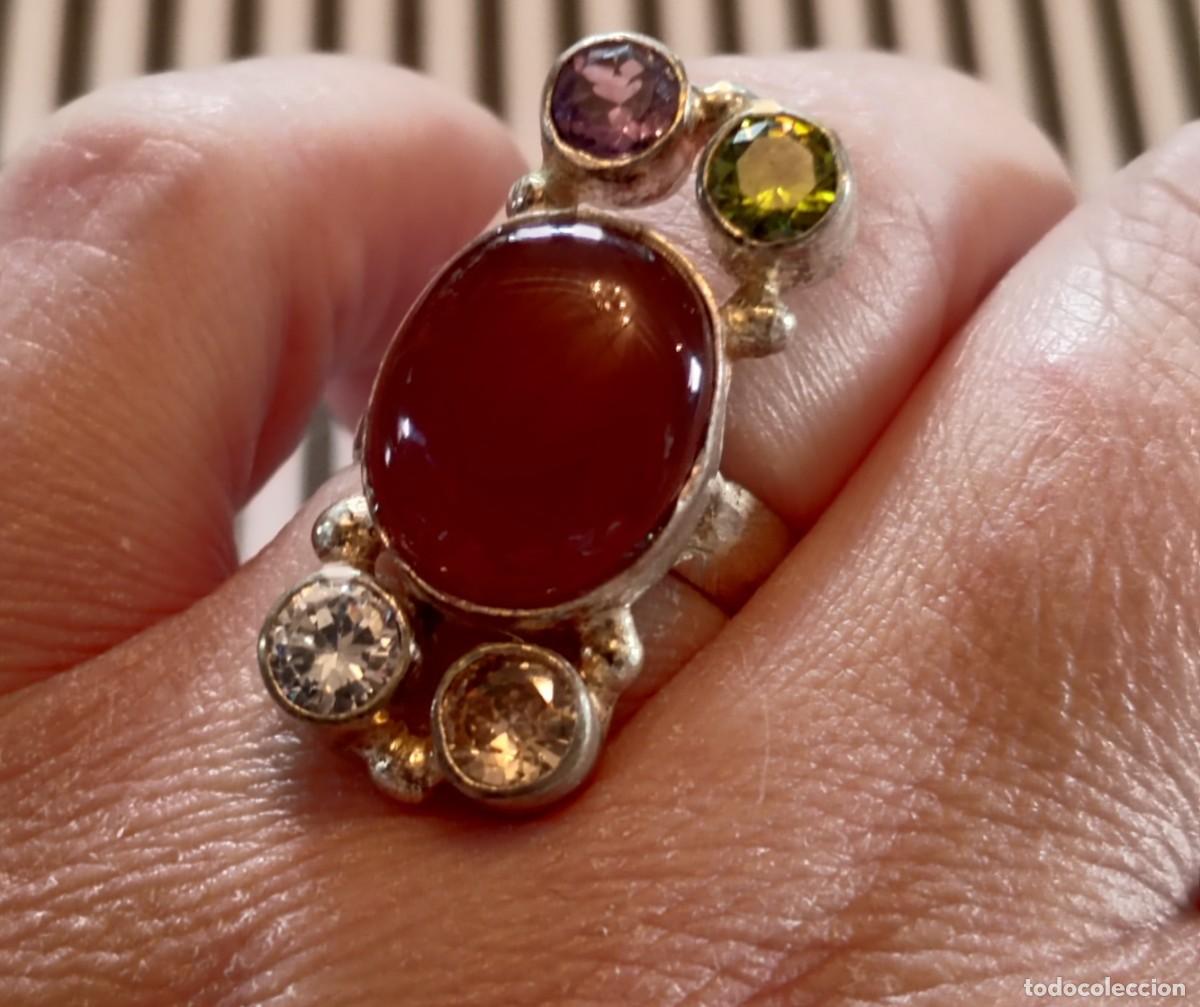 Joyeria: Anillo Plata de Ley con Cornalina - Foto 4