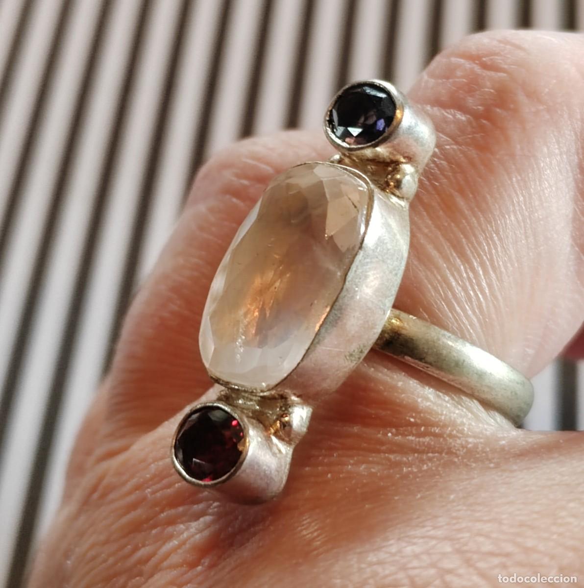 Joyeria: Anillo Plata de Ley con Cuarzo - Foto 4