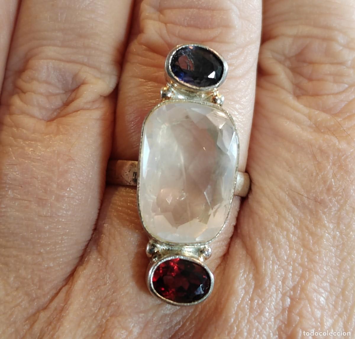 Joyeria: Anillo Plata de Ley con Cuarzo - Foto 5
