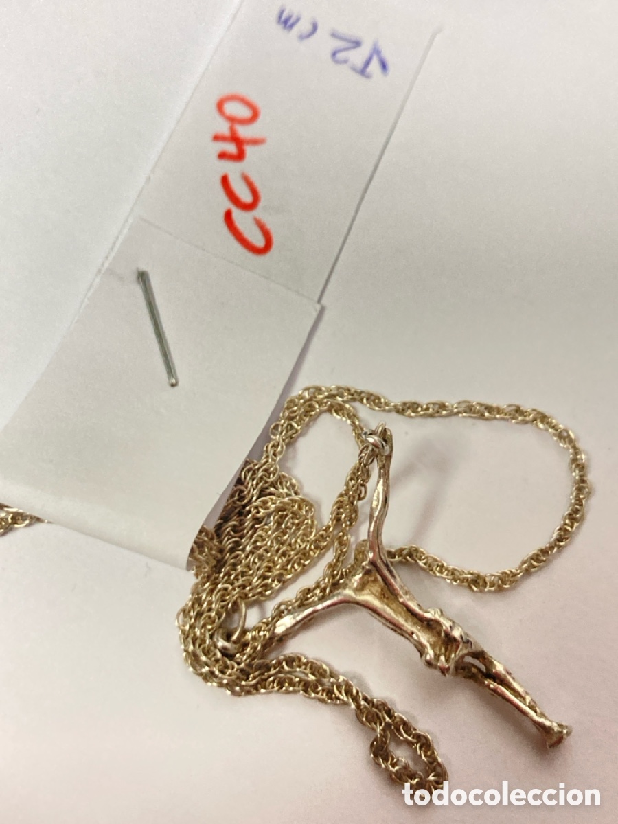 Joyeria: Cadena con cruz de Dalhi de plata/CC40 - Foto 1