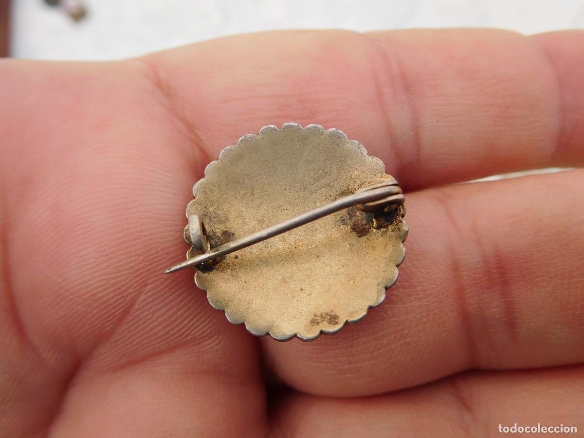 Joyeria: Broche antiguo de plata y esmalte - Foto 4