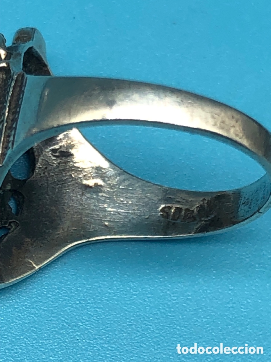 Joyeria: Anillo de plata forma calavera guerrero - Foto 3