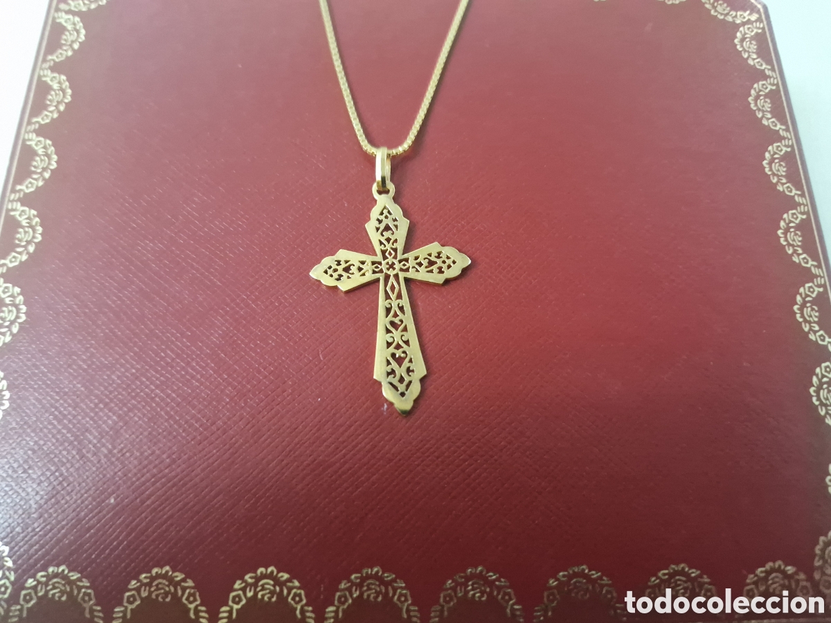 Joyeria: CRUZ Y CADENA EN PLATA VERMEIL - Foto 4