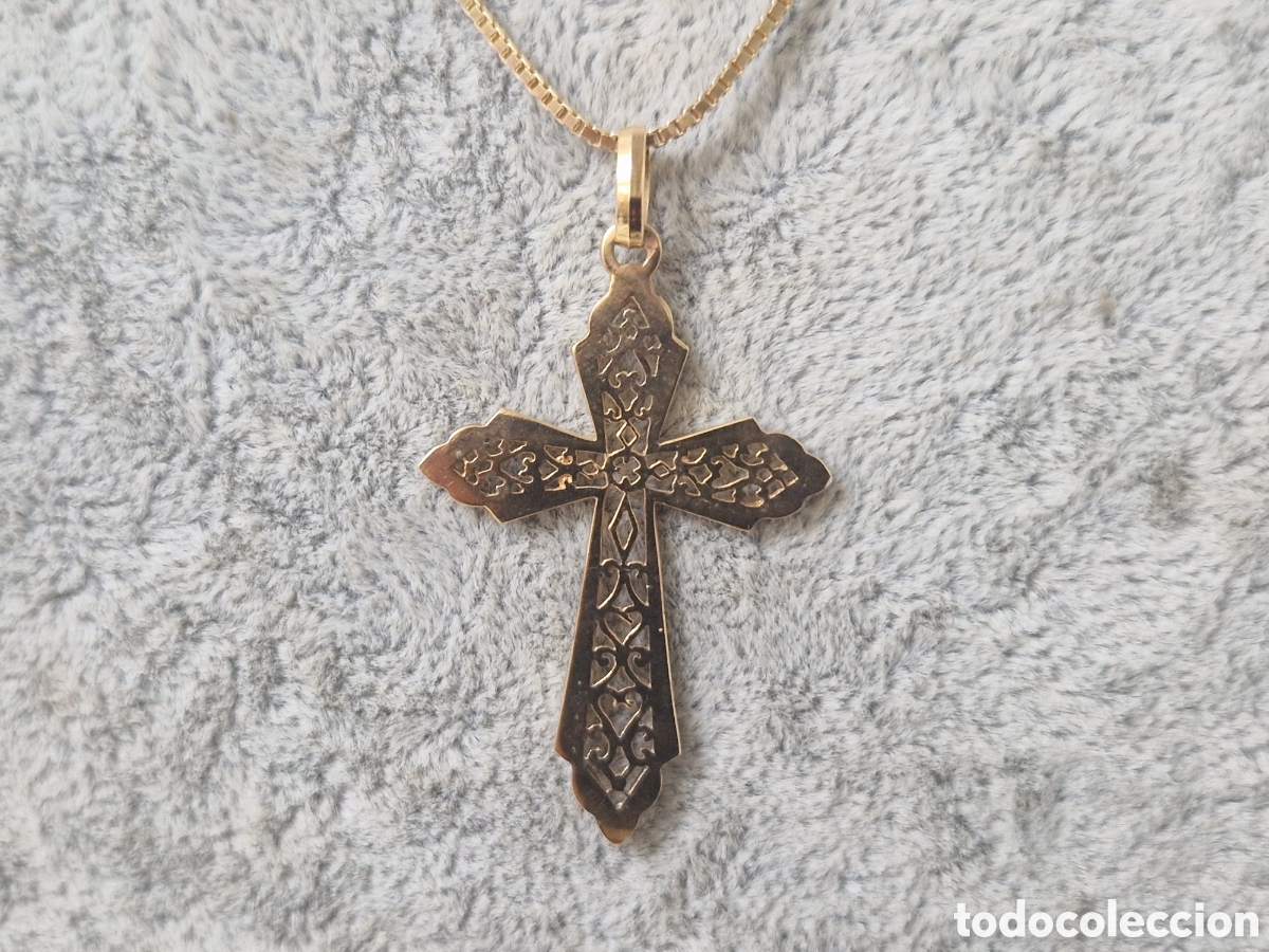 Joyeria: CRUZ Y CADENA EN PLATA VERMEIL - Foto 5