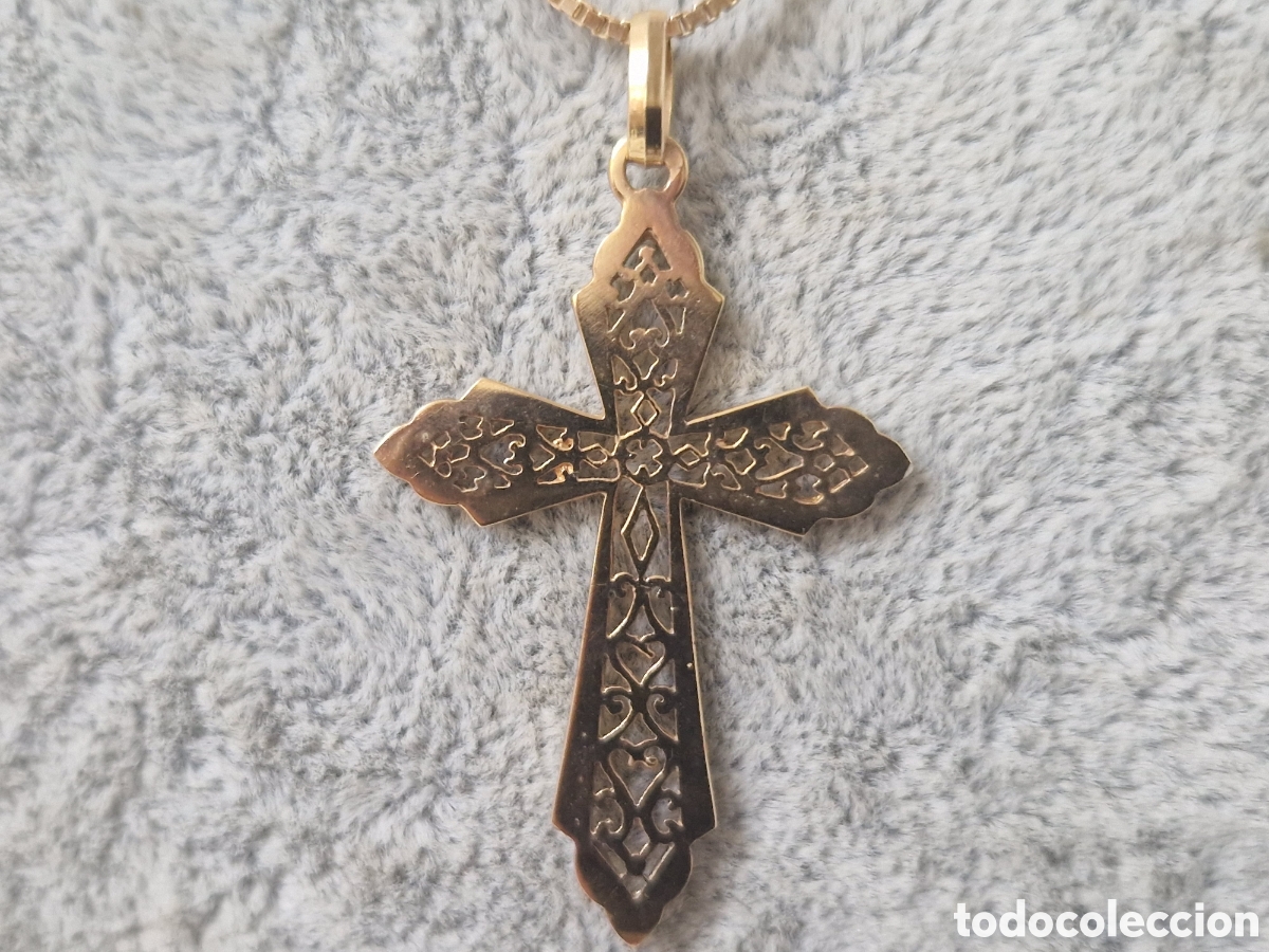 Joyeria: CRUZ Y CADENA EN PLATA VERMEIL - Foto 6