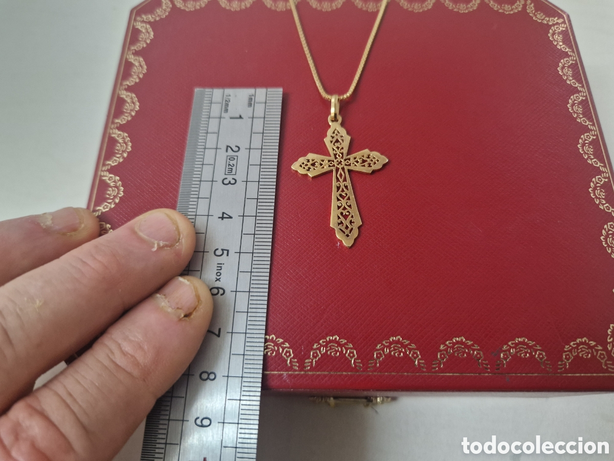 Joyeria: CRUZ Y CADENA EN PLATA VERMEIL - Foto 8