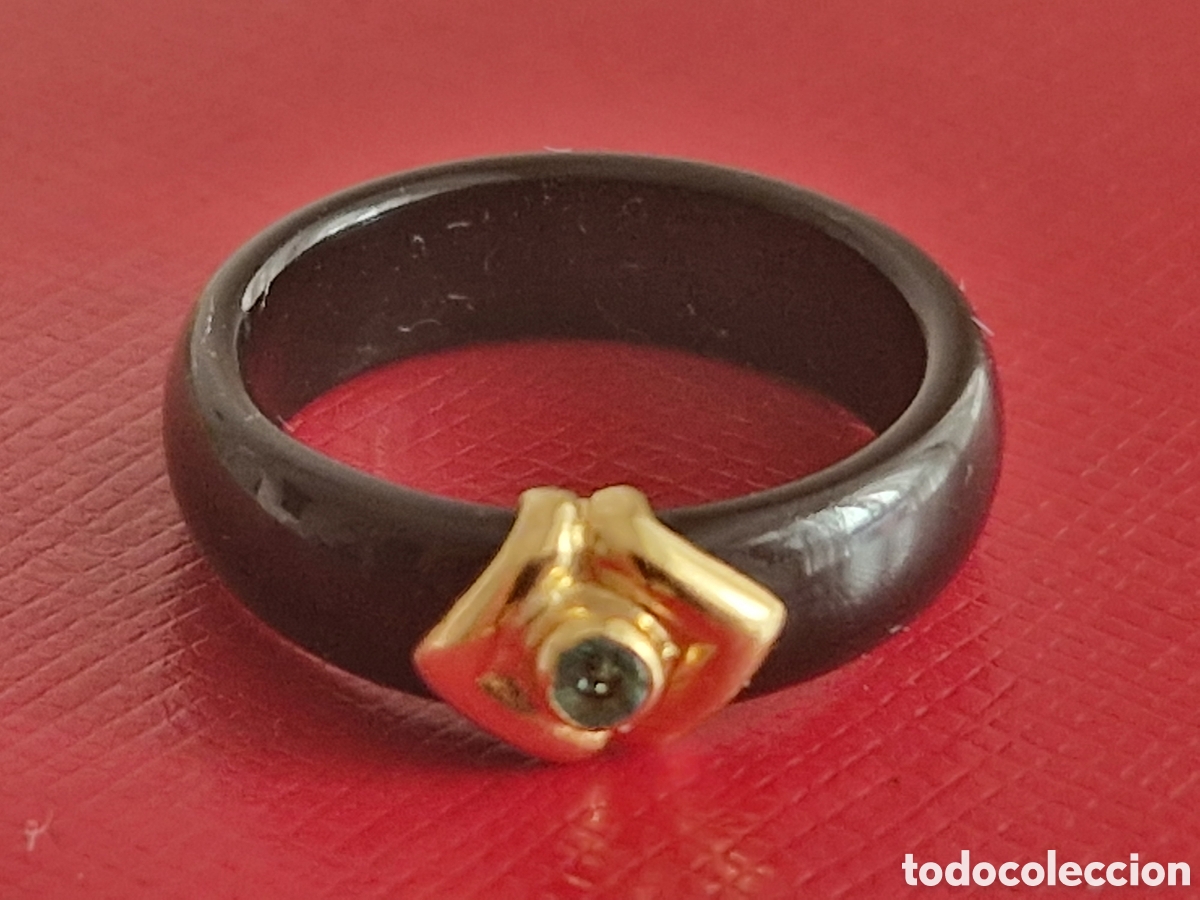 Joyeria: ANILLO ORO 18 K Y ONIX CON ESMERALDA - Foto 2