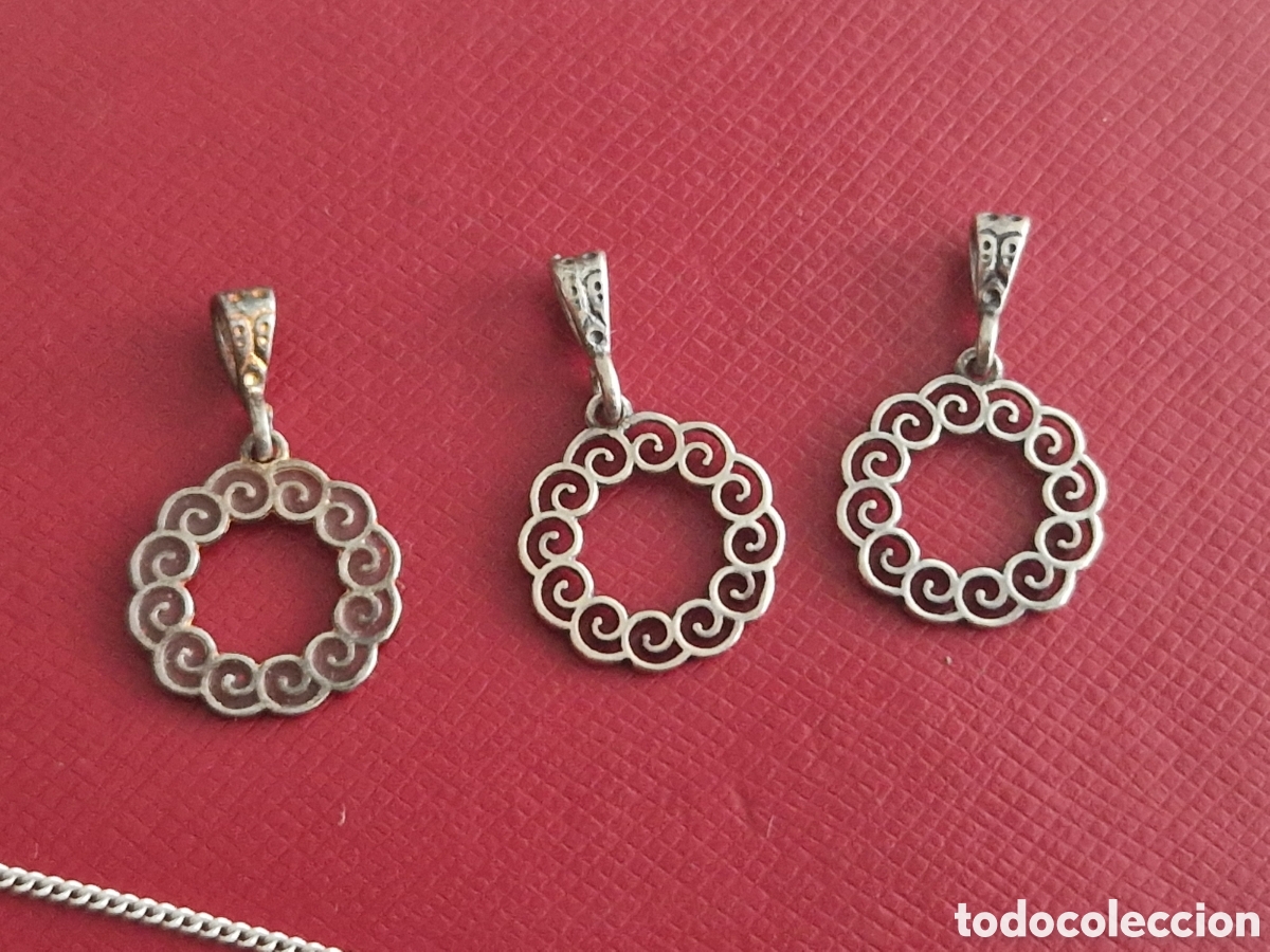 Joyeria: 3 COLGANTES DE PLATA DE LEY - Foto 2