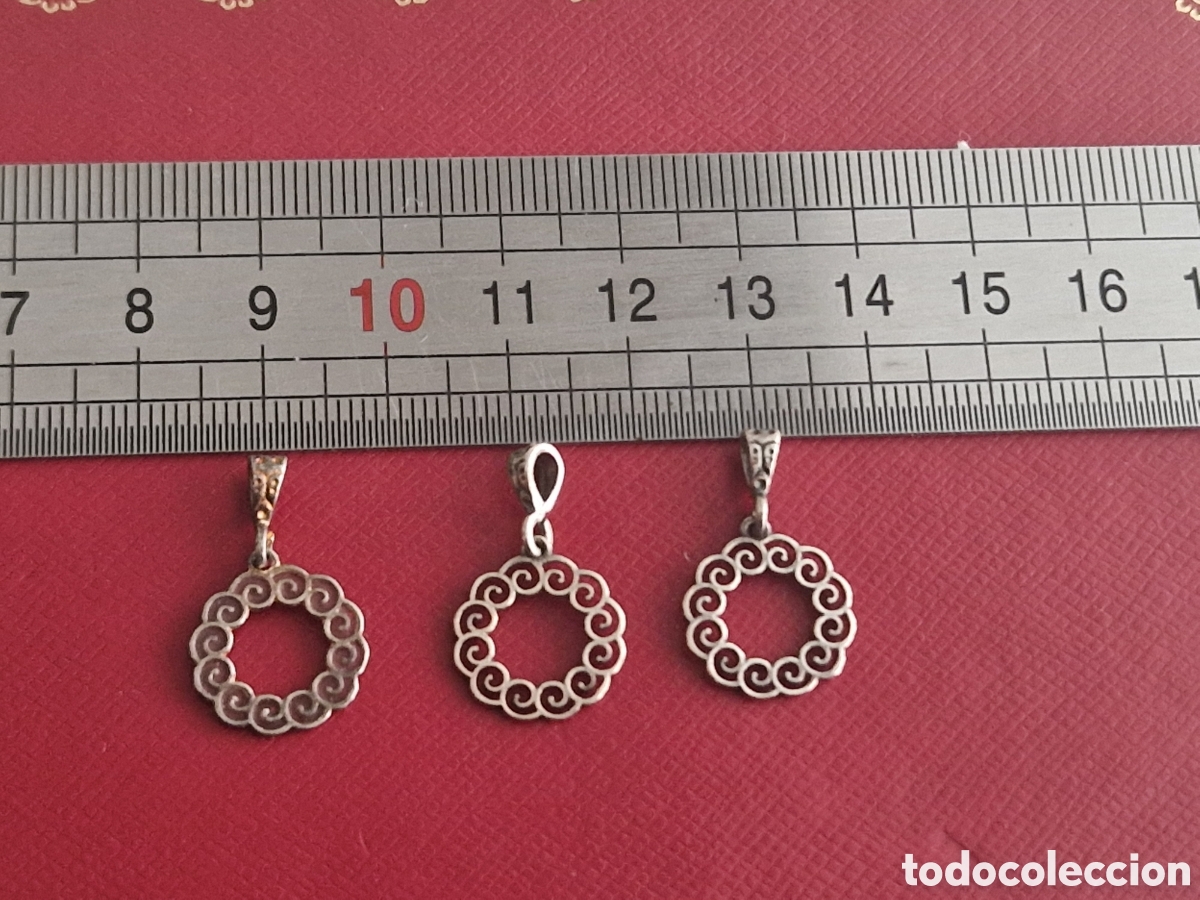 Joyeria: 3 COLGANTES DE PLATA DE LEY - Foto 3
