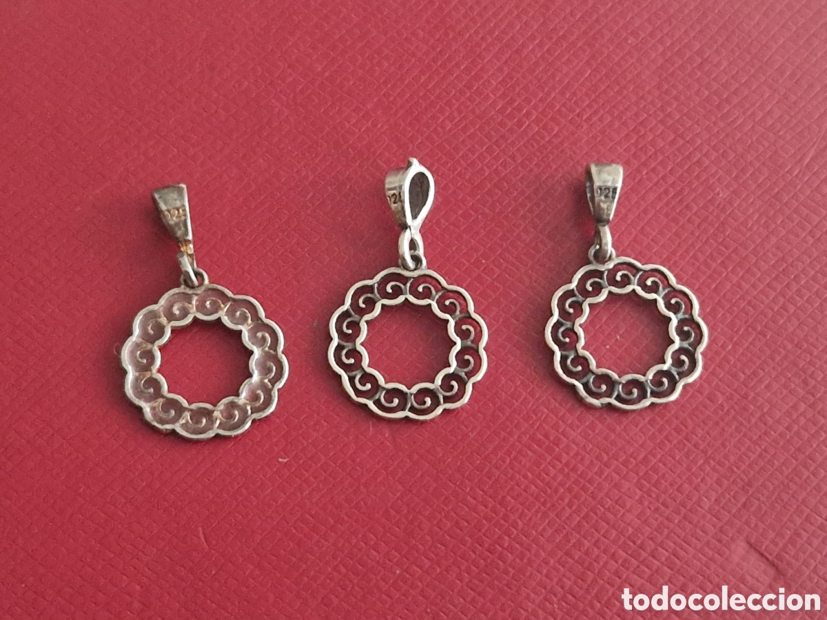 Joyeria: 3 COLGANTES DE PLATA DE LEY - Foto 6
