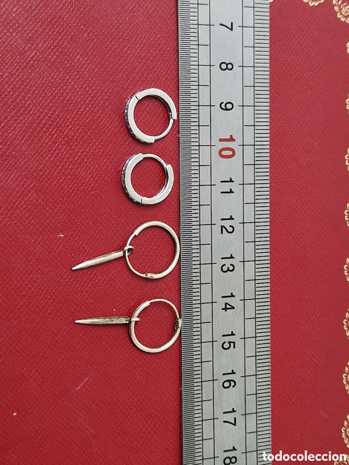 Joyeria: 2 PARES DE PENDIENTES DE PLATA NUEVOS - Foto 3