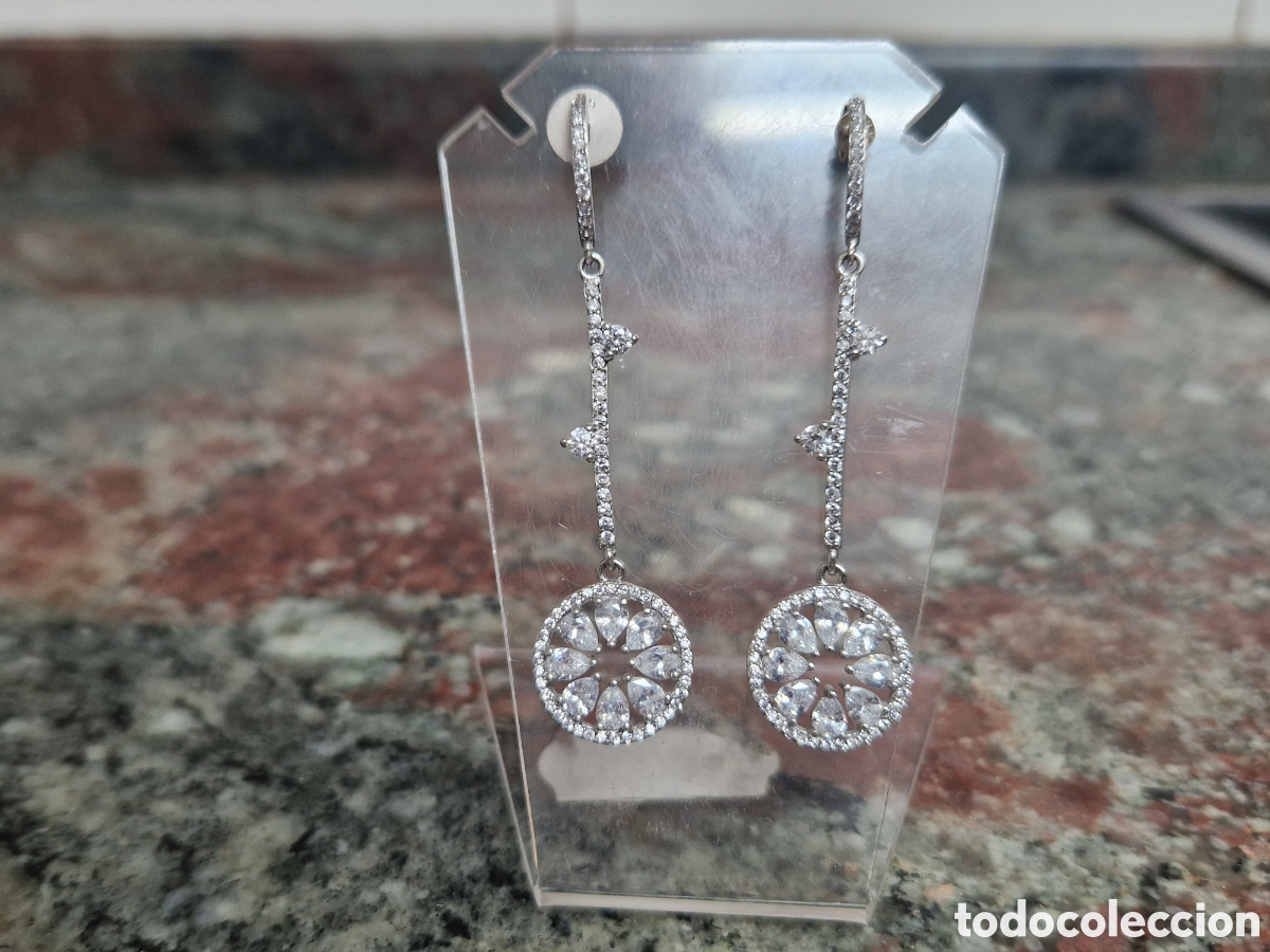 Joyeria: PENDIENTES DE ALTA JOYERIA PLATA Y CIRCONITAS - Foto 2