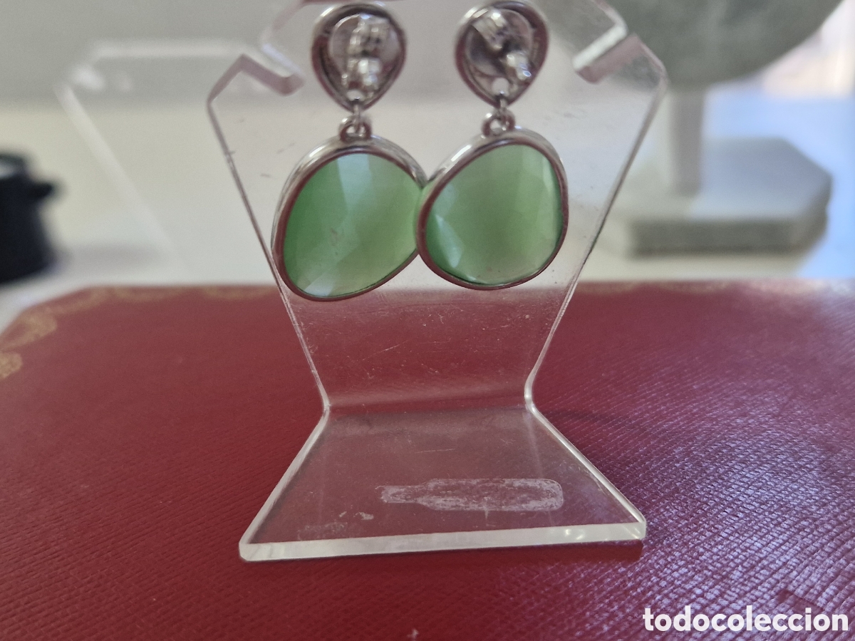 Joyeria: PENDIENTES PLATA Y PIESRA VERDE NATURAL - Foto 4